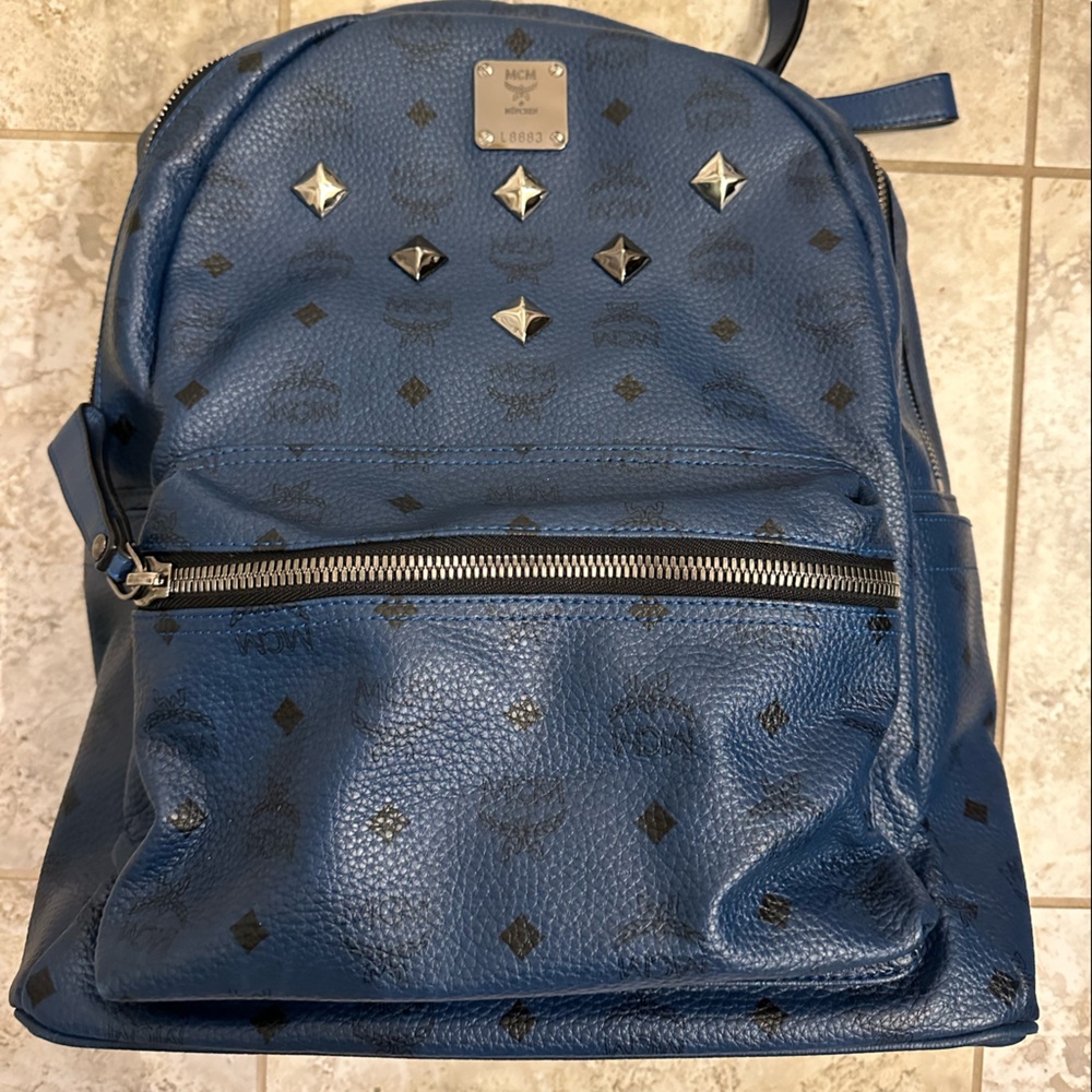 Authentic MCM studded backpack